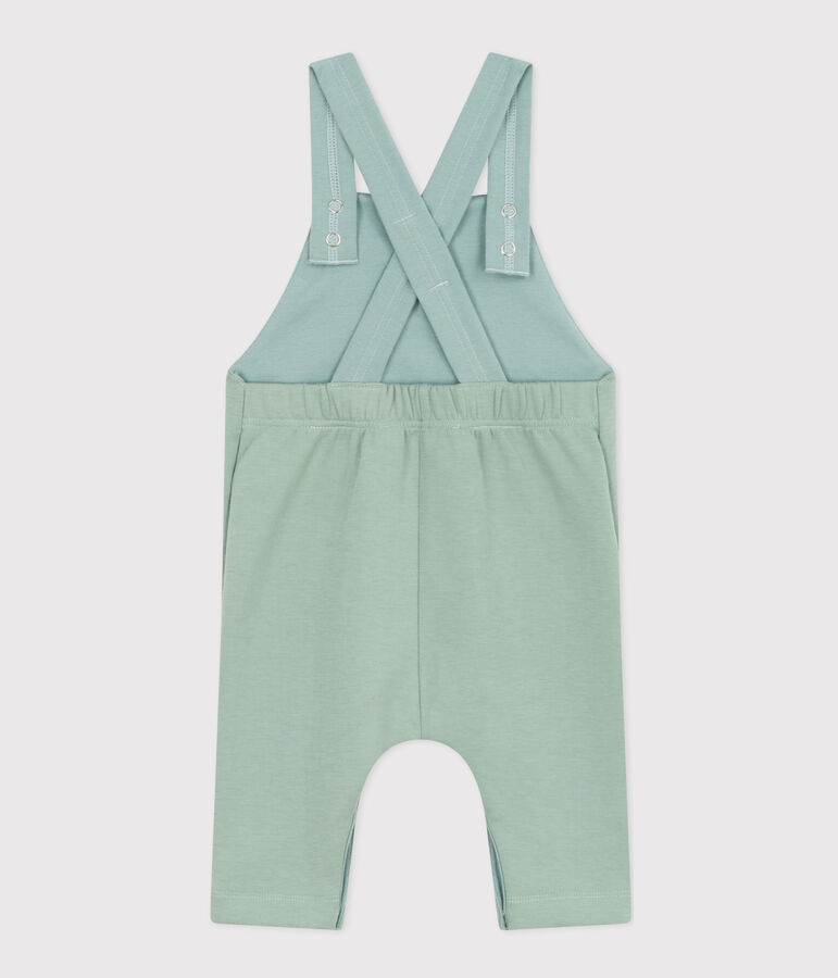 Babies' Thick Jersey Dungarees green