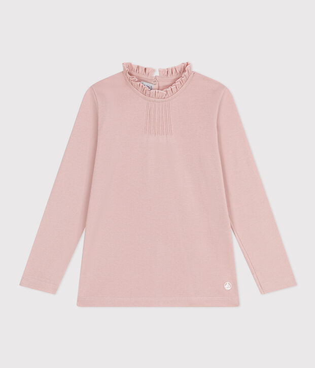 Girls' Long-sleeved Cotton T-Shirt pink