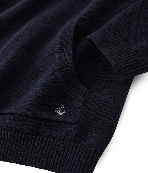 Boys' Wool and Cotton Knit Pullover SMOKING