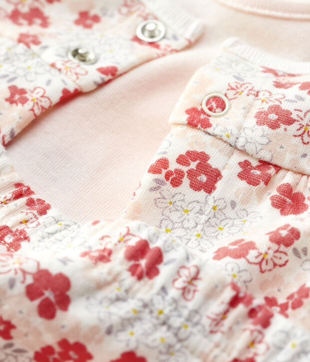 Babies' Pink Organic Cotton Clothing - 3-Pack white/multicolor