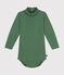 Babies' long-sleeved rollneck cotton bodysuit PALMERAIE green