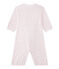 Baby girls' 2-in-1 one-piece / sleep sack VIENNE pink/MULTICO white
