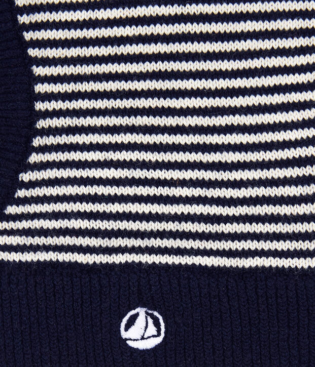 Babies' Cotton Balaclava blue/white