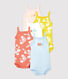 Babies' Hawaiian Themed Cotton Bodysuits with Straps - 5-Pack