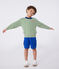 Children's cotton cargo Bermuda shorts SURF blue