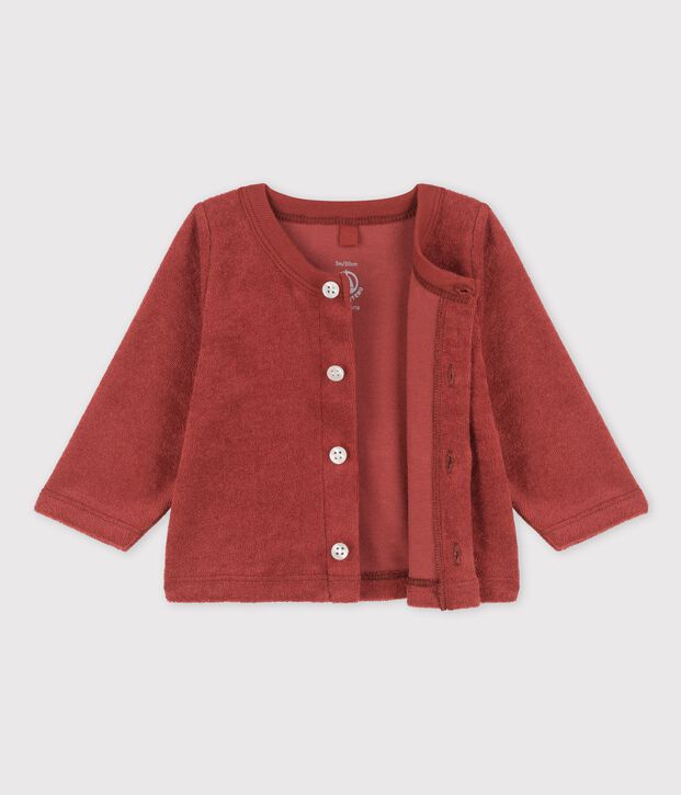 Babies' Terry Cardigan brown