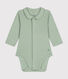 Babies' Long-Sleeved Bodysuit With a Collar
