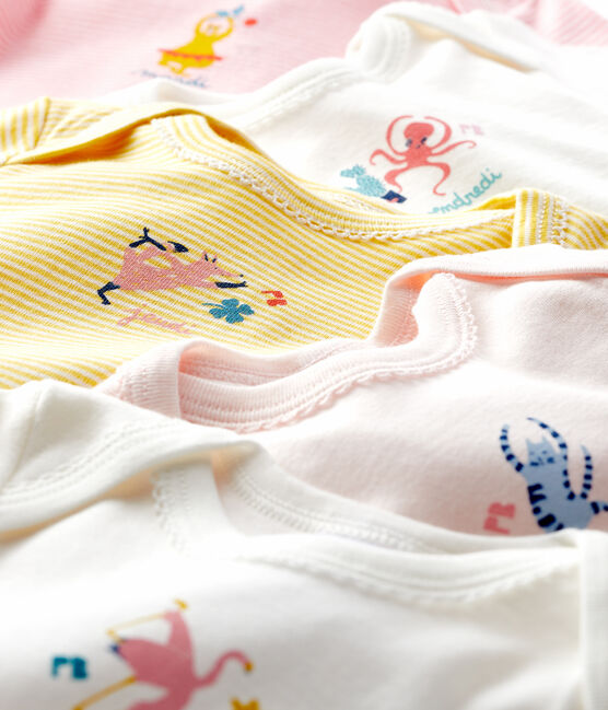 Baby girls' long-sleeved bodysuit - Set of 5 variante 1