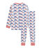 Boys' Ribbed Pyjamas MARSHMALLOW white/MULTICO white