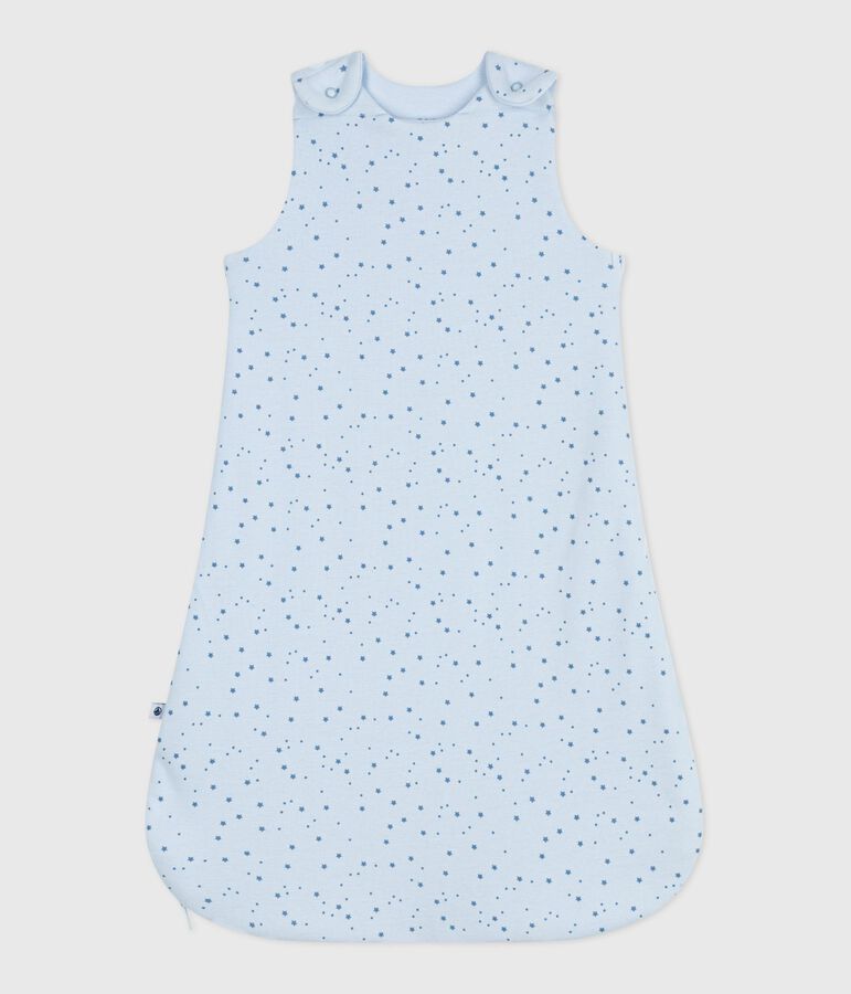 Babies' 1.5 TOG star-print cotton sleeping bag blue/blue