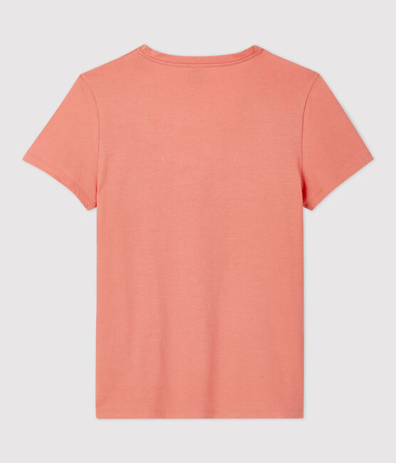 Women's Straight Fit Organic Cotton V-Neck T-Shirt PAPAYE pink