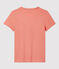 Women's Straight Fit Organic Cotton V-Neck T-Shirt PAPAYE pink