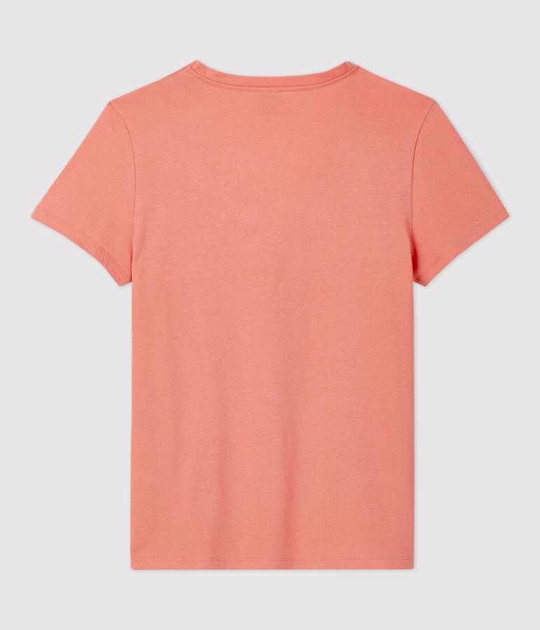 Women's Straight Fit Organic Cotton V-Neck T-Shirt pink