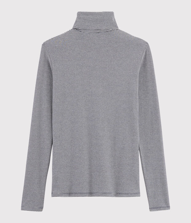 Women's Iconic Stripy Cotton Undershirt blue/white