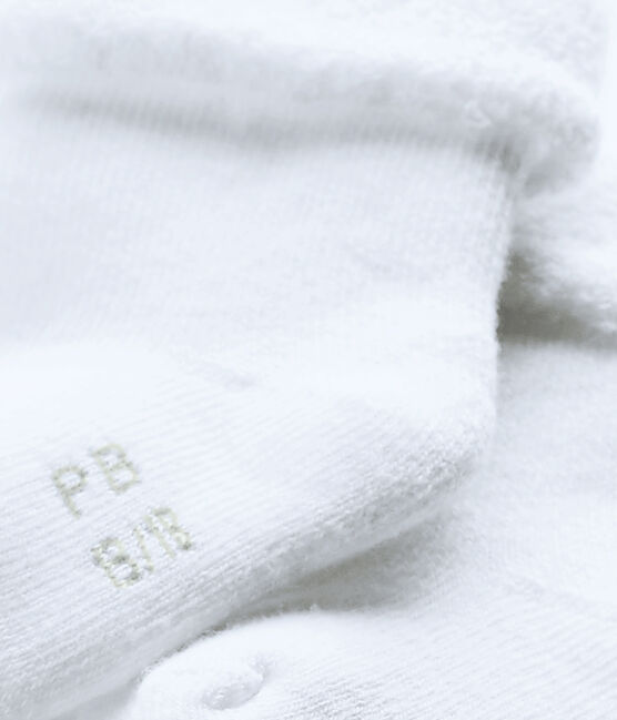 Socks made of snuggly, comfy terry towelling. ECUME white