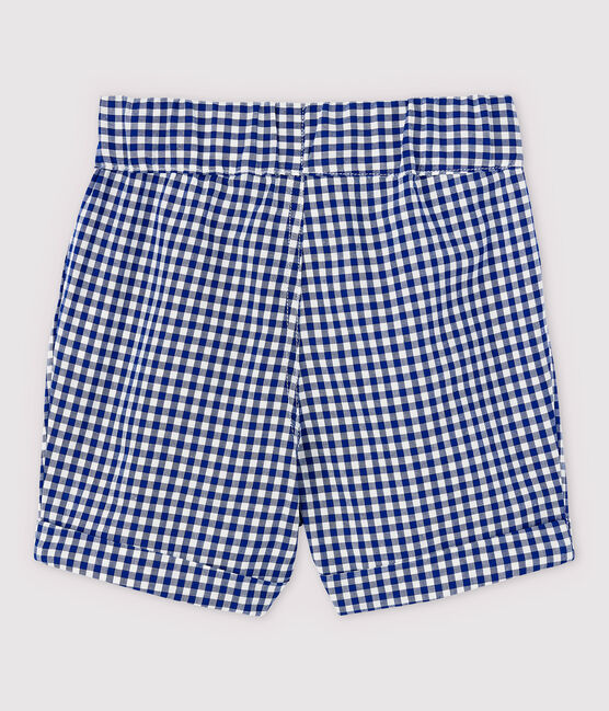 Baby Boys' Woven Gingham Shorts SURF blue/MARSHMALLOW white