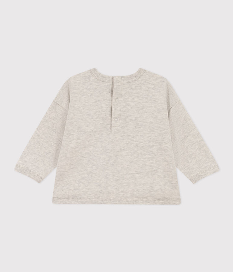 Babies' Petit Bateau x Snoopy Fleece Sweatshirt grey