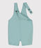 Babies' Serge Dungaree Shorts BOB green