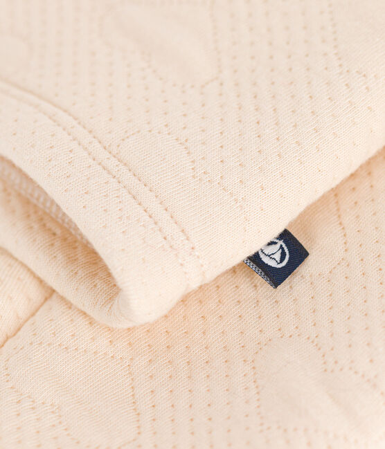 Girls' tube knit cardigan AVALANCHE Ecru