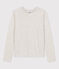 Women's Warm Iconic Round Neck Cotton T-Shirt BELUGA CHINE grey