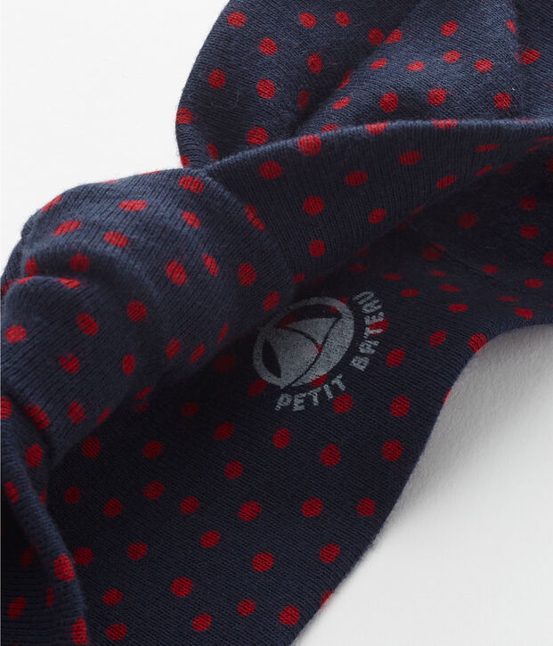 Girl's headband with bow blue/red