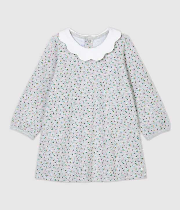 Babies' Fleece Dress grey/multicolor