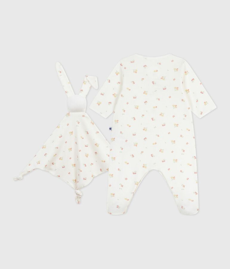 Newborn babies' floral-print cotton gift set multicolor