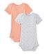 Set of 2 baby boys' short-sleeved bodysuits