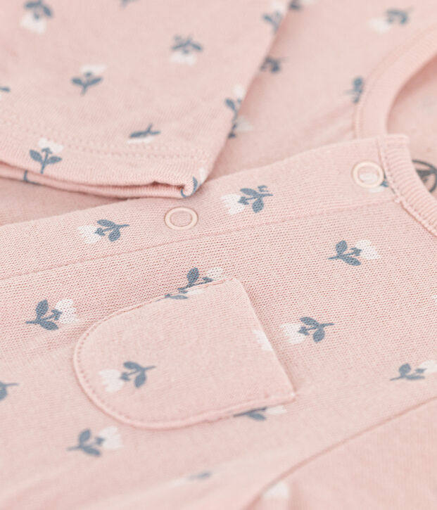 Babies' Tube Knit Bodysuit pink/multicolor