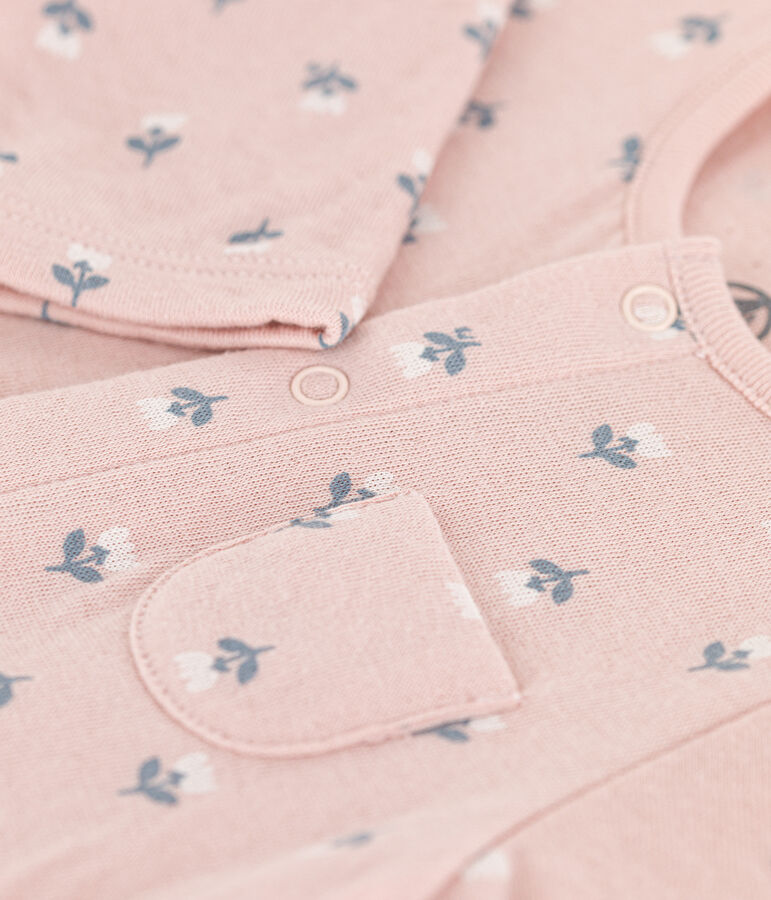 Babies' Tube Knit Bodysuit pink/multicolor