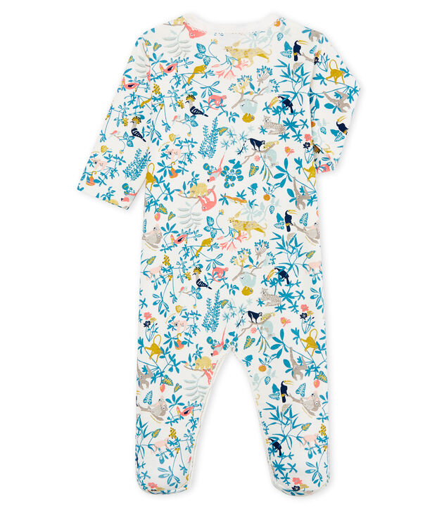 Baby Girls' Sleepsuit white/multicolor