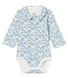 Newborn Baby Boys' Long-Sleeved Ribbed Bodysuit