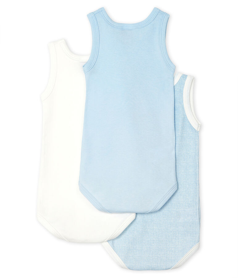 Unisex Baby's Sleeveless Bodysuit - 3-Piece Set multicolor