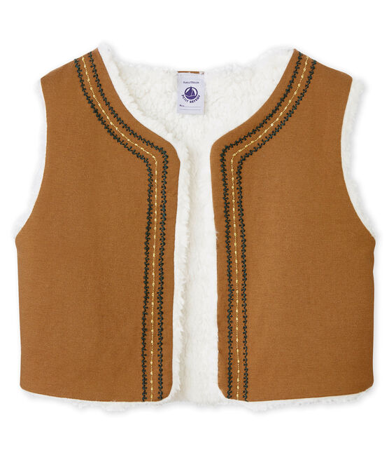 Girl's vest BRINDILLE brown