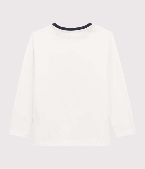 Boys Silkscreen Print T-shirt MARSHMALLOW white