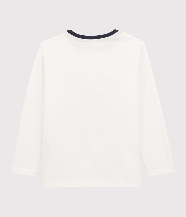 Boys Silkscreen Print T-shirt white