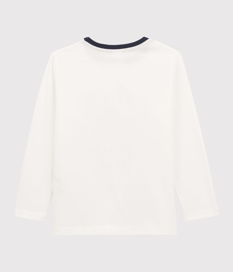 Boys Silkscreen Print T-shirt white