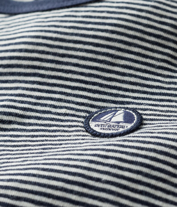 Baby Boys' Tube Knit T-Shirt blue/white