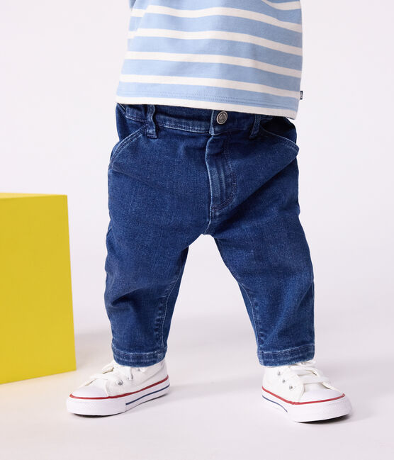 Babies' denim trousers DENIM MOYEN blue
