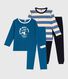 Pack of children's printed cotton pyjamas