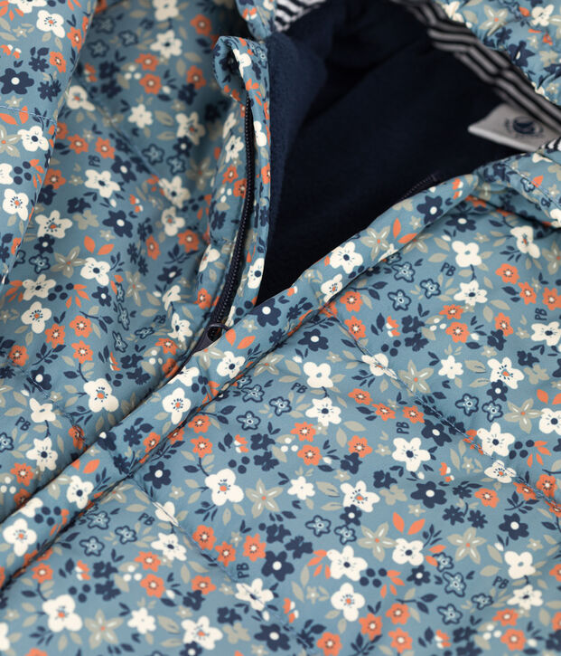 Babies' Recycled Patterned Snowsuit blue/multicolor