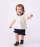 ifBabies' 2-piece cotton outfit, the T-shirt top has a sailor collar multicolor