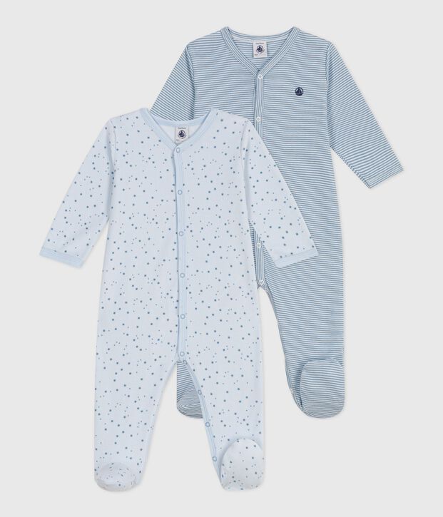 Pack of babies' printed cotton pyjamas multicolor