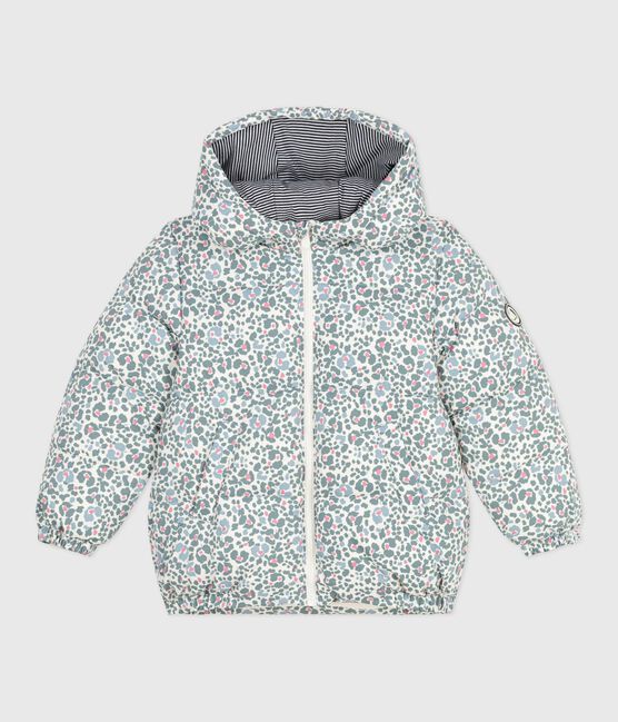 Children's printed puffer jacket MILK /MULTICO