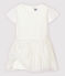 Girls' Tulle Formal Dress MARSHMALLOW white/ARGENT grey