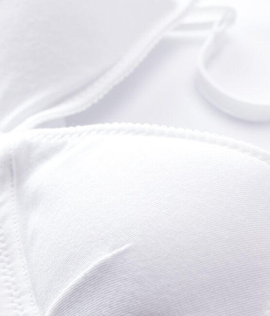 Girls' White Padded Bra ECUME white