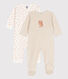 Babies' Starry Cotton Sleepsuits - 2-Pack