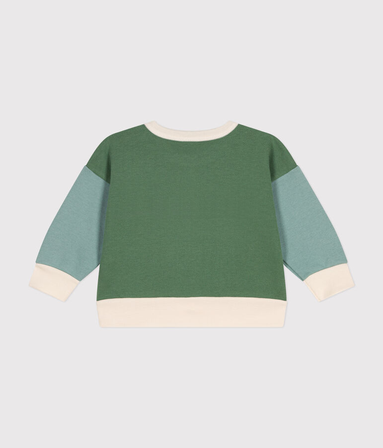 Babies' fleece sweatshirt AVALANCHE white/MULTICO