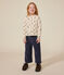 Girls' tube knit cardigan AVALANCHE white/MULTICO