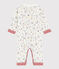 Baby Boys' Footless Ribbed Sleepsuit MARSHMALLOW white/MULTICO white